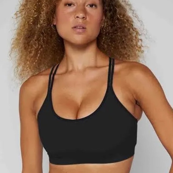 FourLaps‎ Vitality Sports Bra Double Cross Back  Womens Black Gym/Workout NWT - Picture 3 of 9